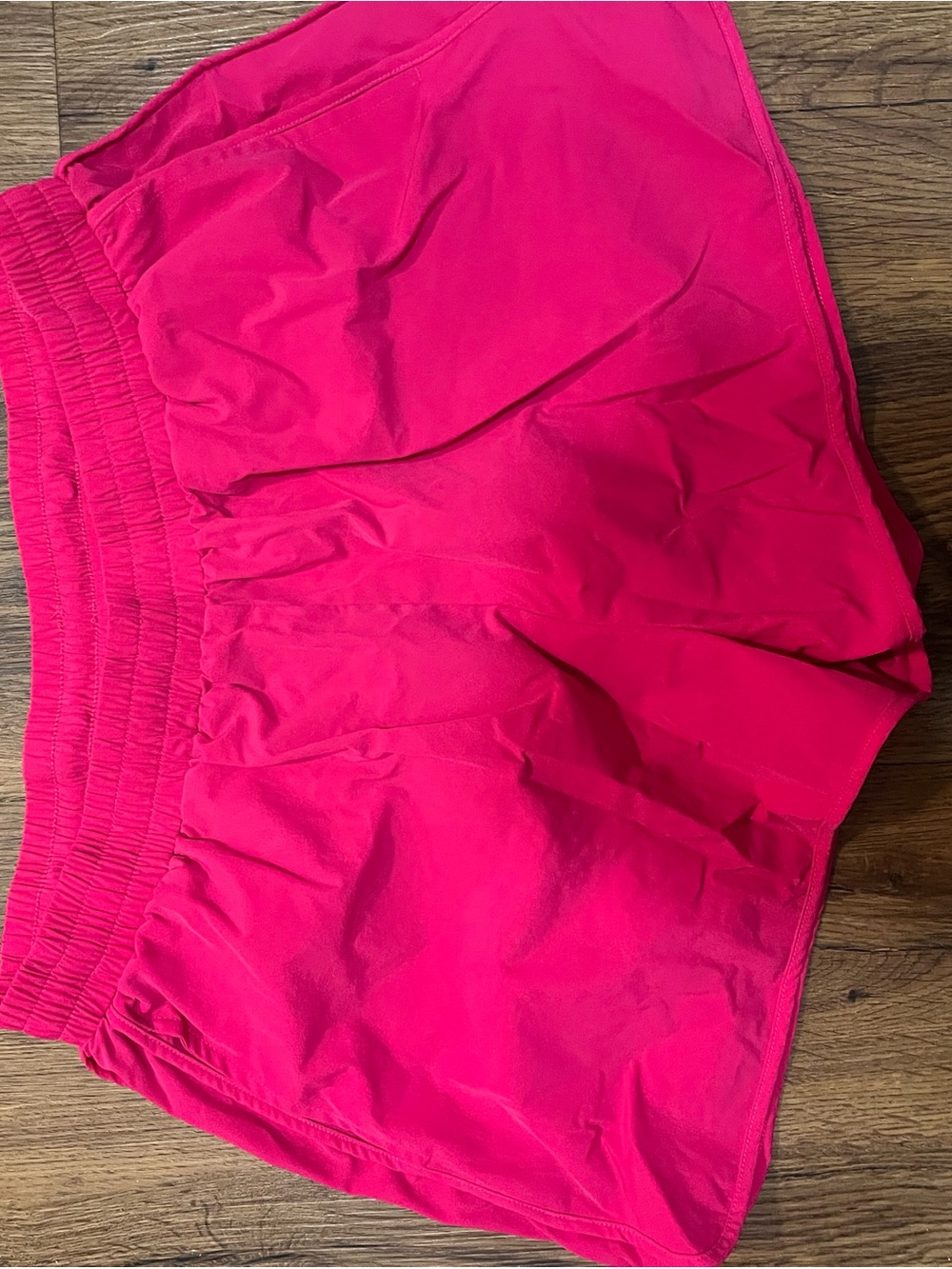 Women’s Bright Pink Athletic Shorts with Elastic Waist